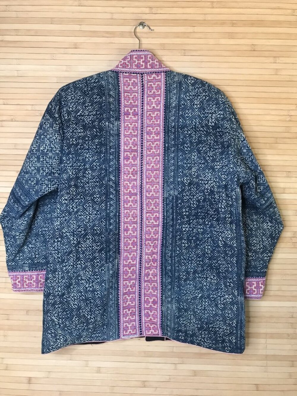 Unbranded Embroidered Reversible Jacket Multicolor Zip Front Pockets Boho Aztec - Picture 4 of 9